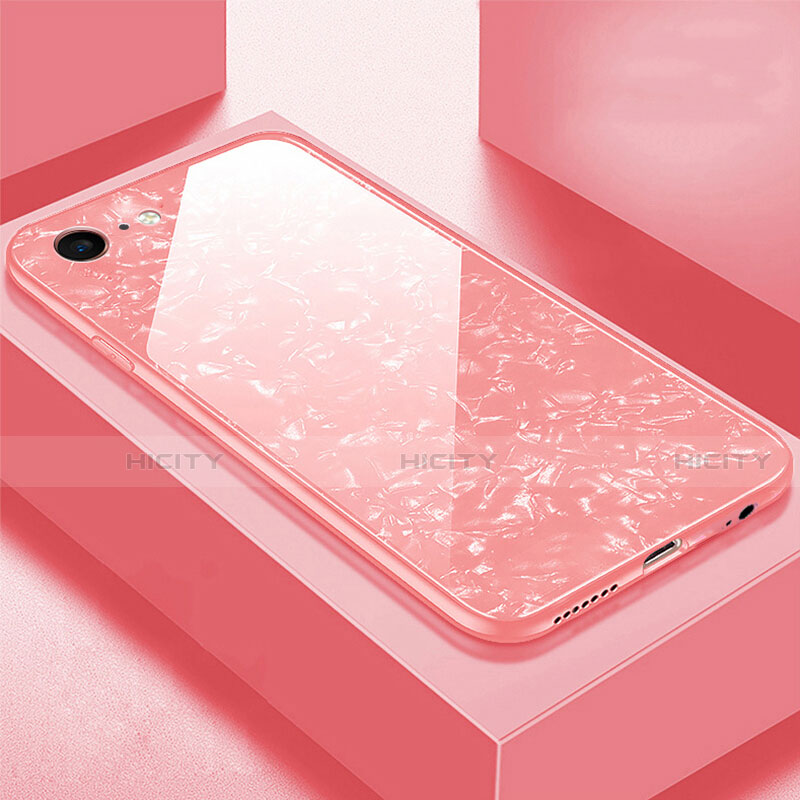 Carcasa Bumper Funda Silicona Espejo P01 para Apple iPhone 6 Plus Oro Rosa