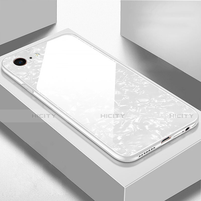 Carcasa Bumper Funda Silicona Espejo P01 para Apple iPhone 6S Plus Blanco