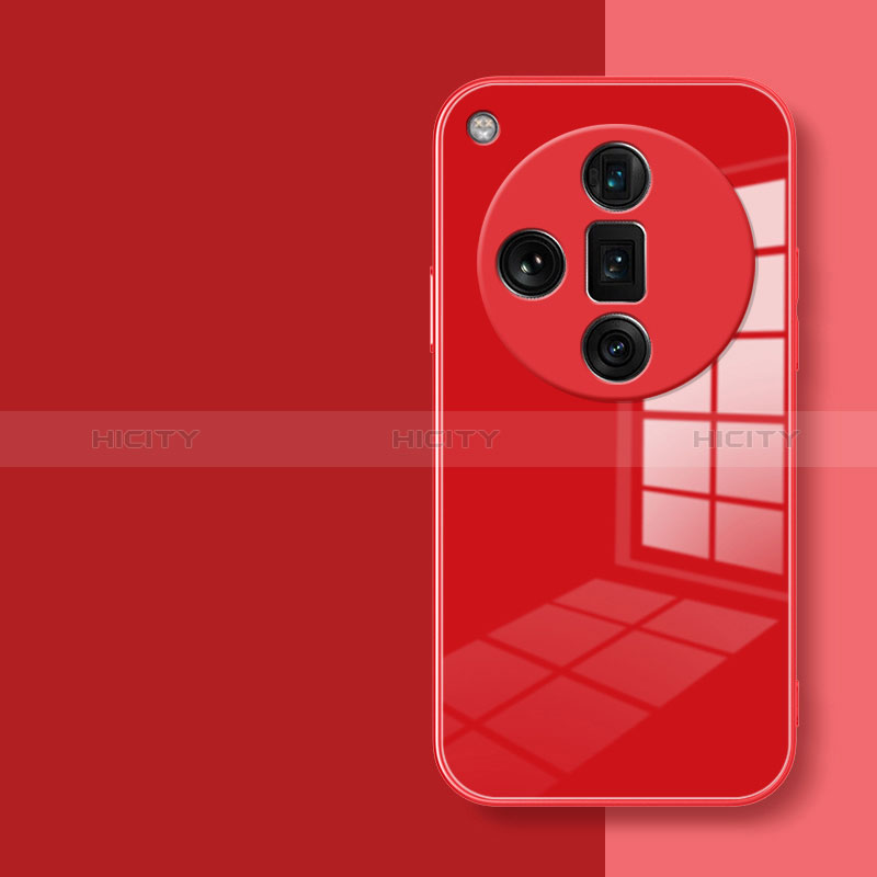 Carcasa Bumper Funda Silicona Espejo P01 para Oppo Find X7 5G Rojo