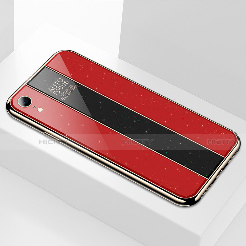 Carcasa Bumper Funda Silicona Espejo para Apple iPhone XR Rojo