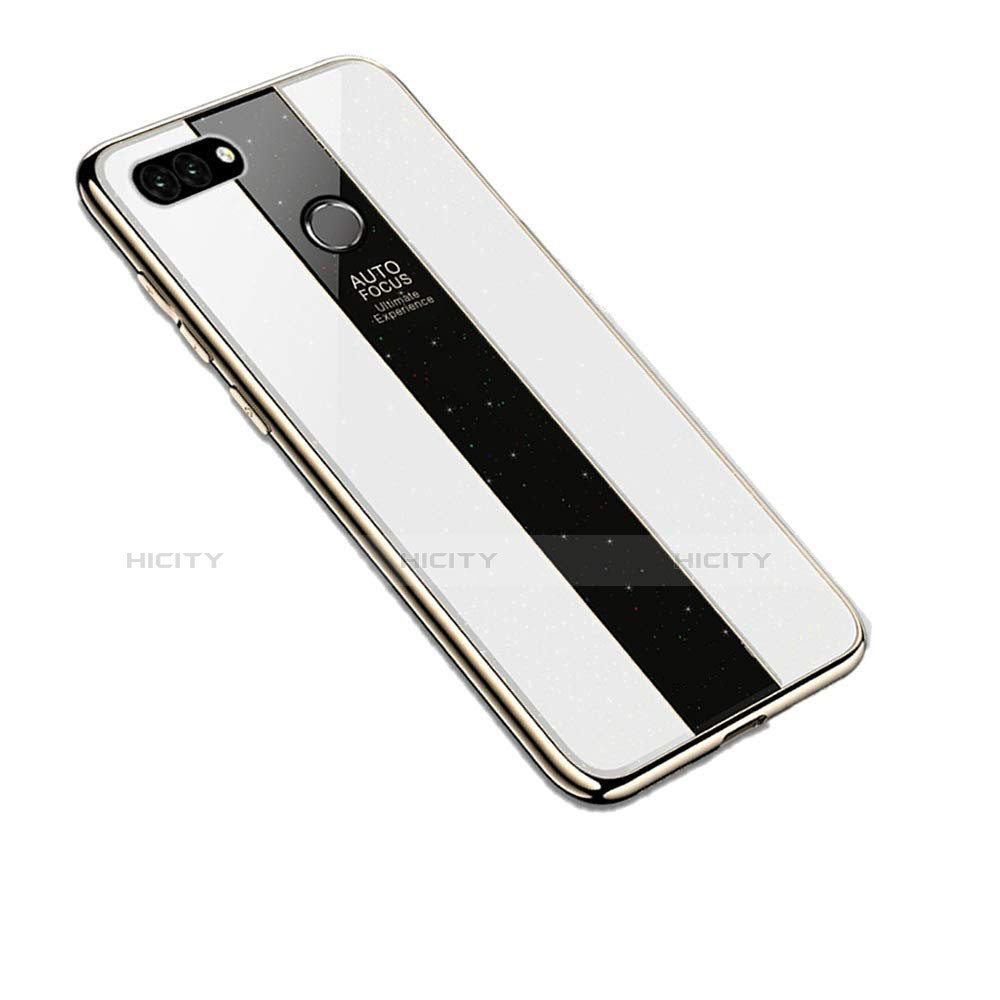 Carcasa Bumper Funda Silicona Espejo para Huawei Enjoy 8 Plus Blanco