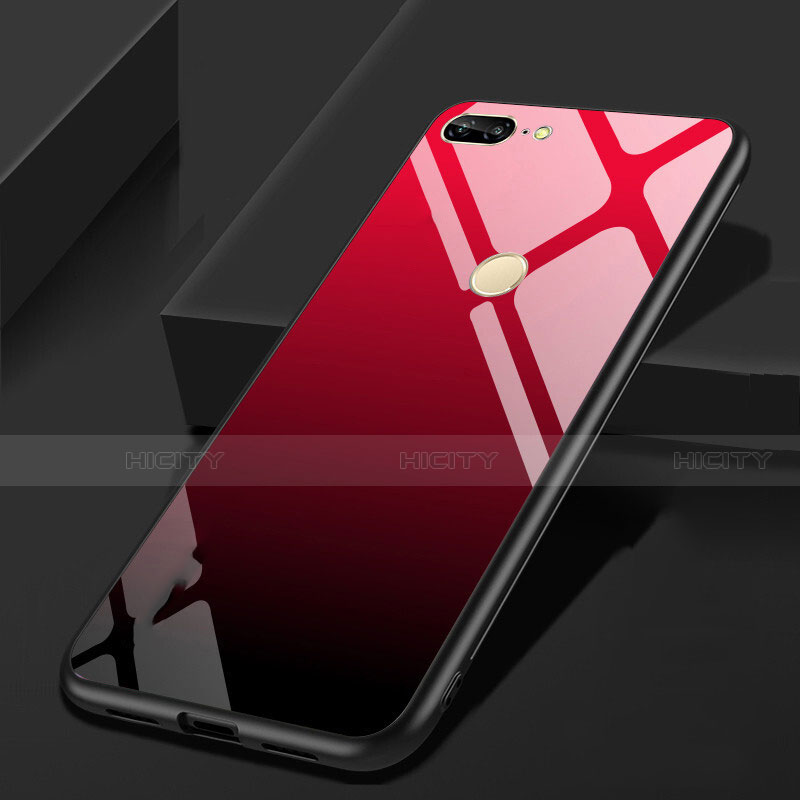 Carcasa Bumper Funda Silicona Espejo para Huawei Honor 9 Lite Rojo