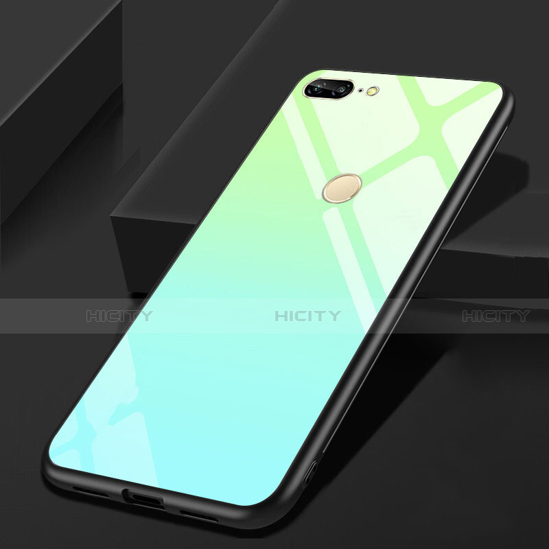 Carcasa Bumper Funda Silicona Espejo para Huawei Honor 9 Lite Verde