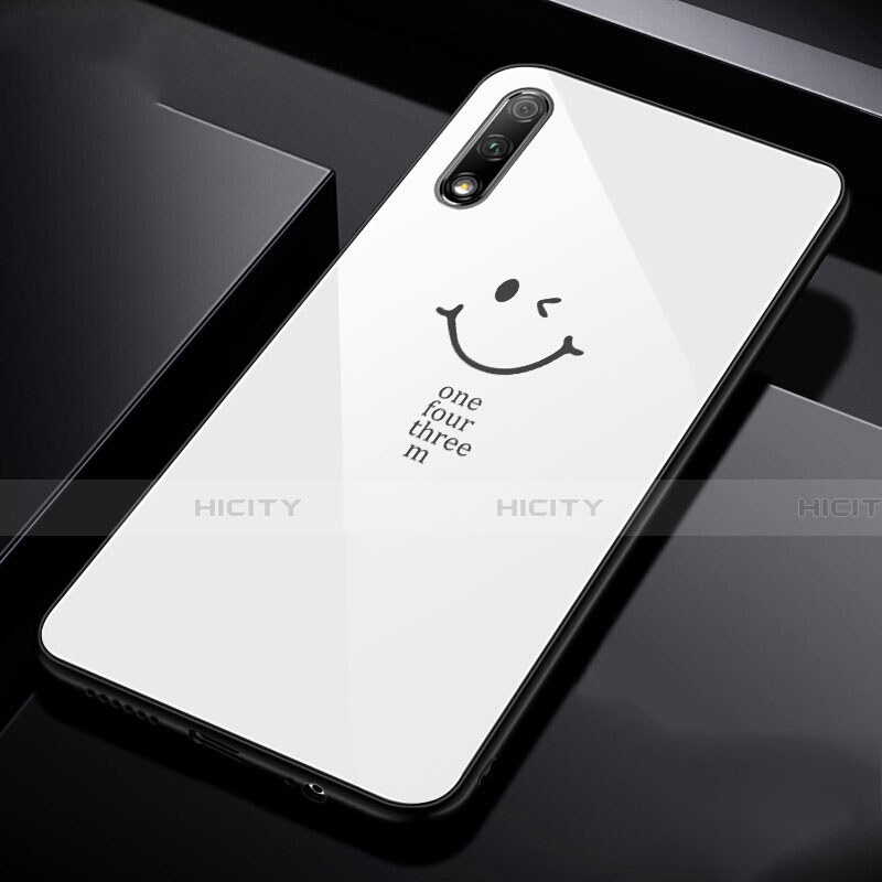 Carcasa Bumper Funda Silicona Espejo para Huawei Honor 9X Blanco