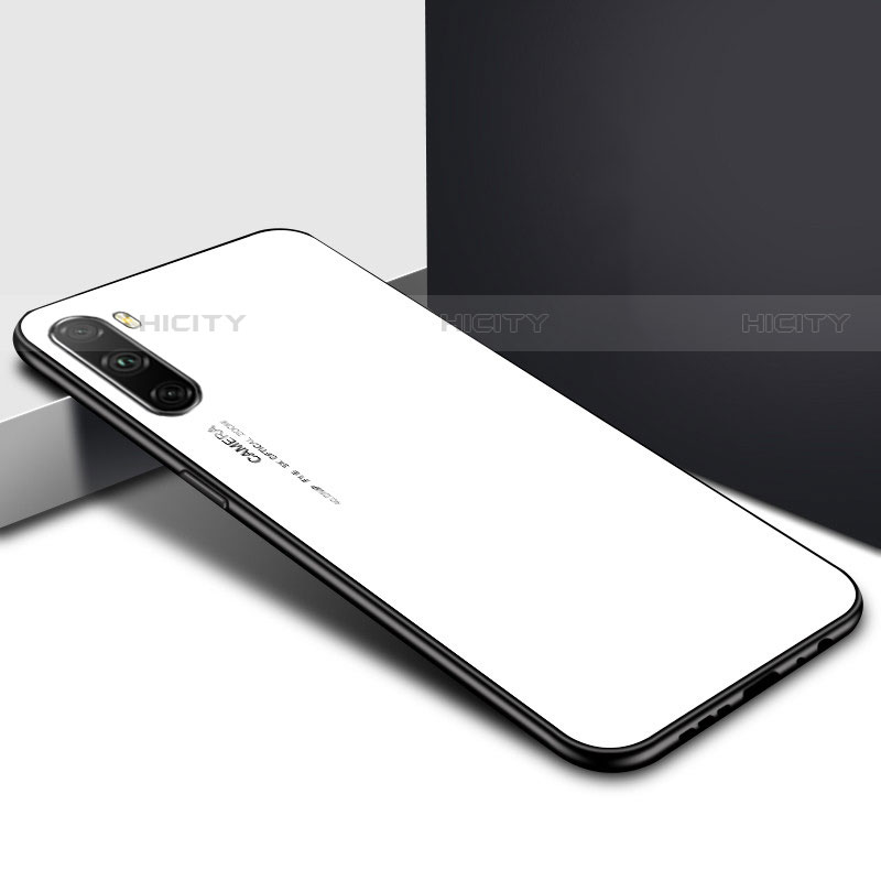 Carcasa Bumper Funda Silicona Espejo para Huawei Mate 40 Lite 5G Blanco
