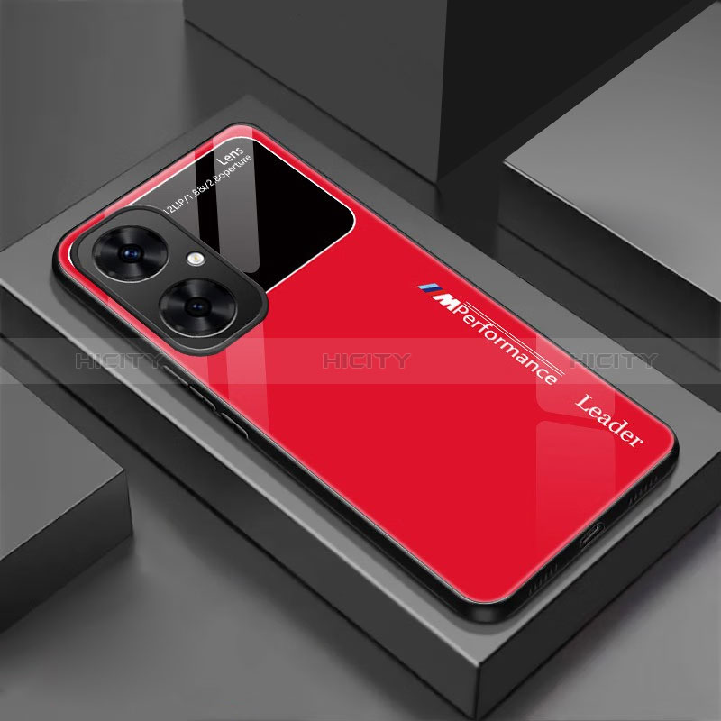 Carcasa Bumper Funda Silicona Espejo para Huawei Nova 11i Rojo