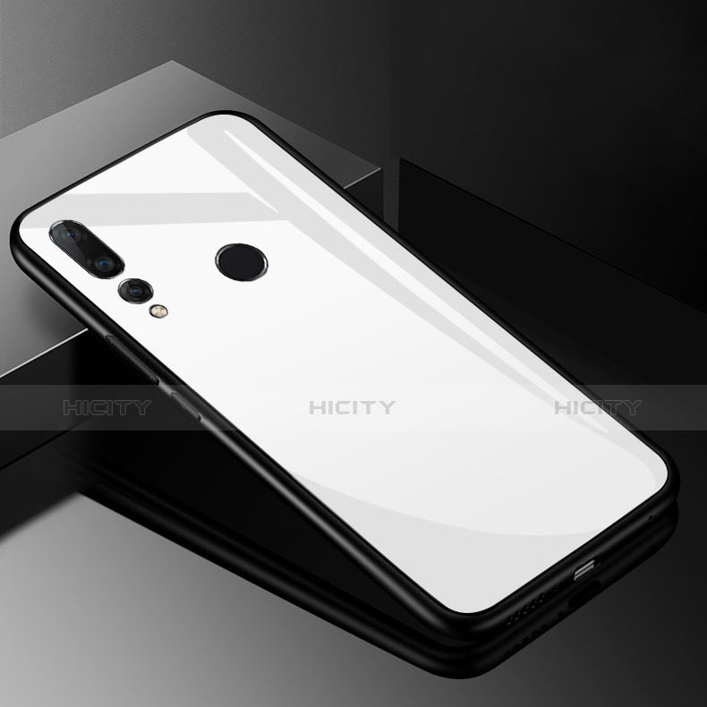 Carcasa Bumper Funda Silicona Espejo para Huawei Nova 4 Blanco