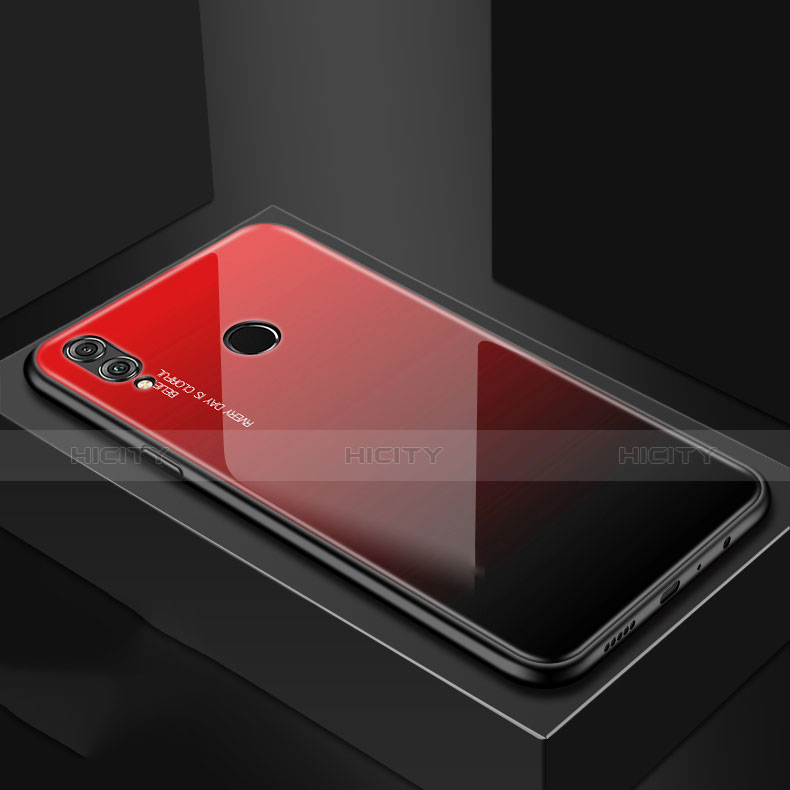 Carcasa Bumper Funda Silicona Espejo para Huawei P Smart (2019) Rojo