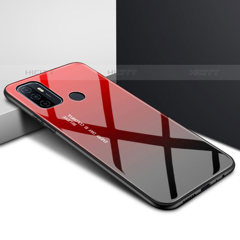 Carcasa Bumper Funda Silicona Espejo para Oppo A11s Rojo