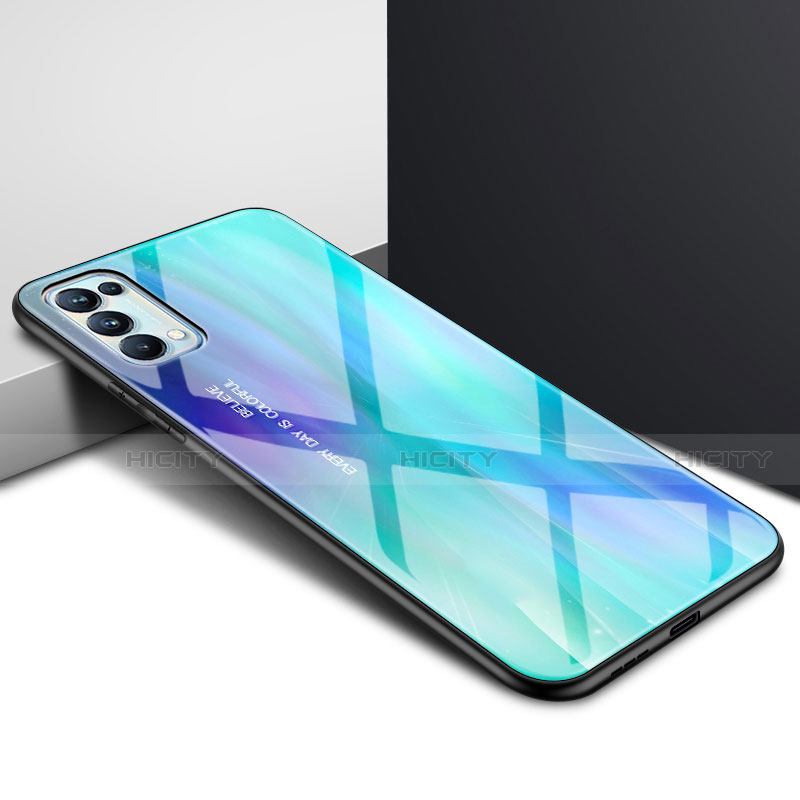 Carcasa Bumper Funda Silicona Espejo para Oppo Find X3 Lite 5G