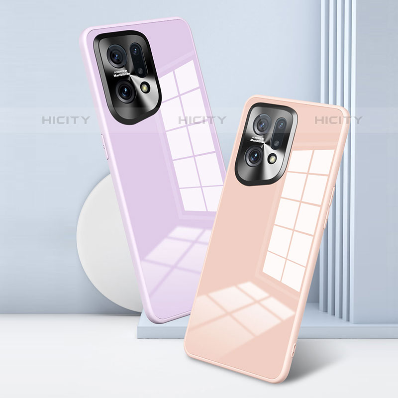 Carcasa Bumper Funda Silicona Espejo para Oppo Find X5 Pro 5G