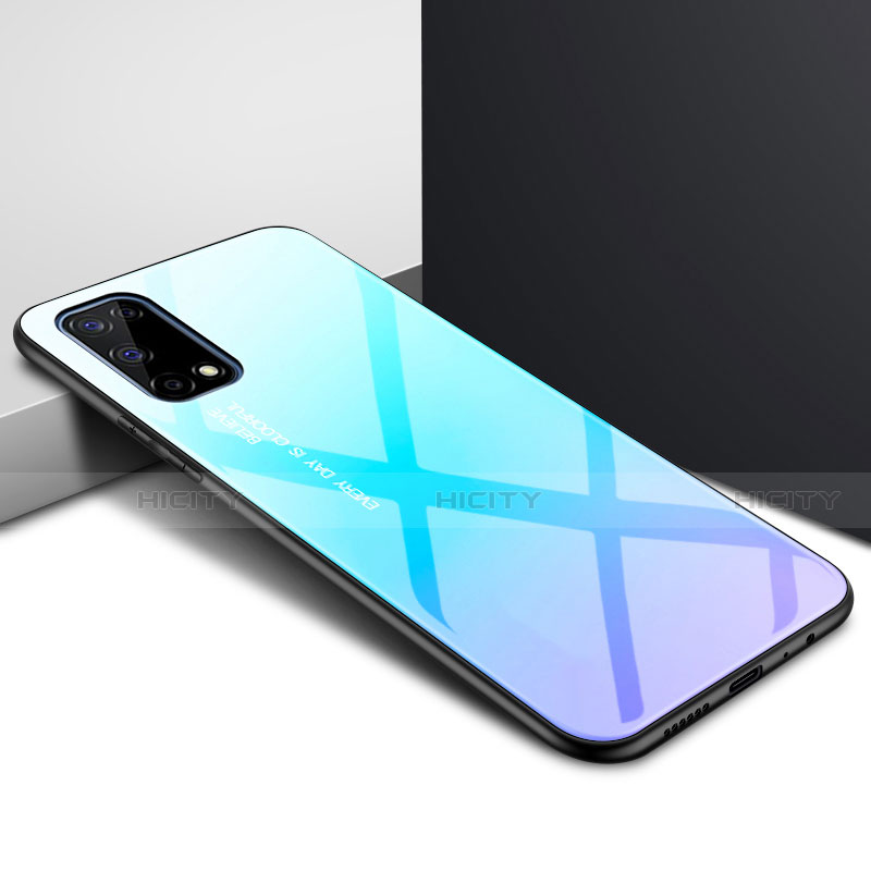 Carcasa Bumper Funda Silicona Espejo para Oppo K7x 5G Azul Cielo