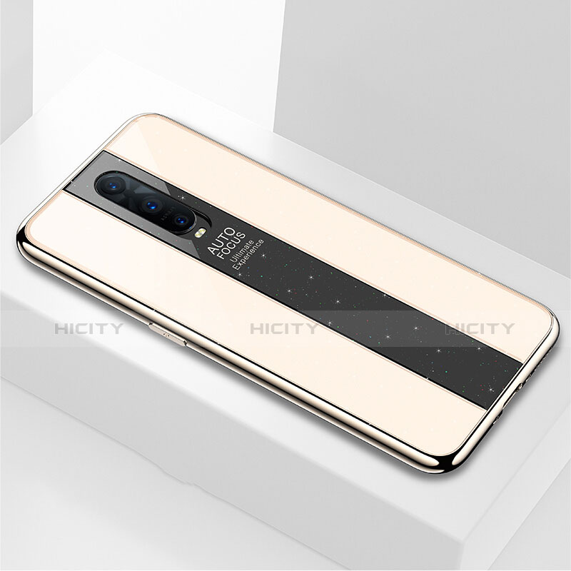 Carcasa Bumper Funda Silicona Espejo para Oppo RX17 Pro Oro