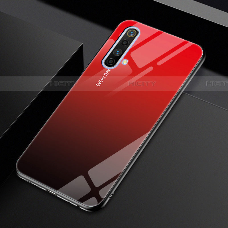 Carcasa Bumper Funda Silicona Espejo para Realme X50m 5G Rojo