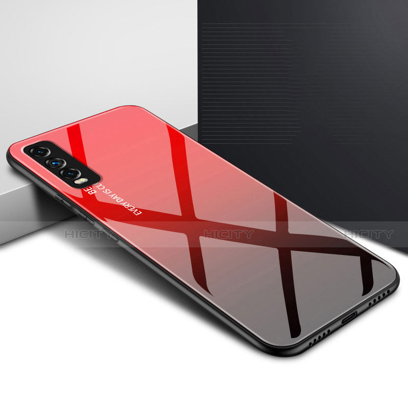 Carcasa Bumper Funda Silicona Espejo para Vivo Y11s Rojo