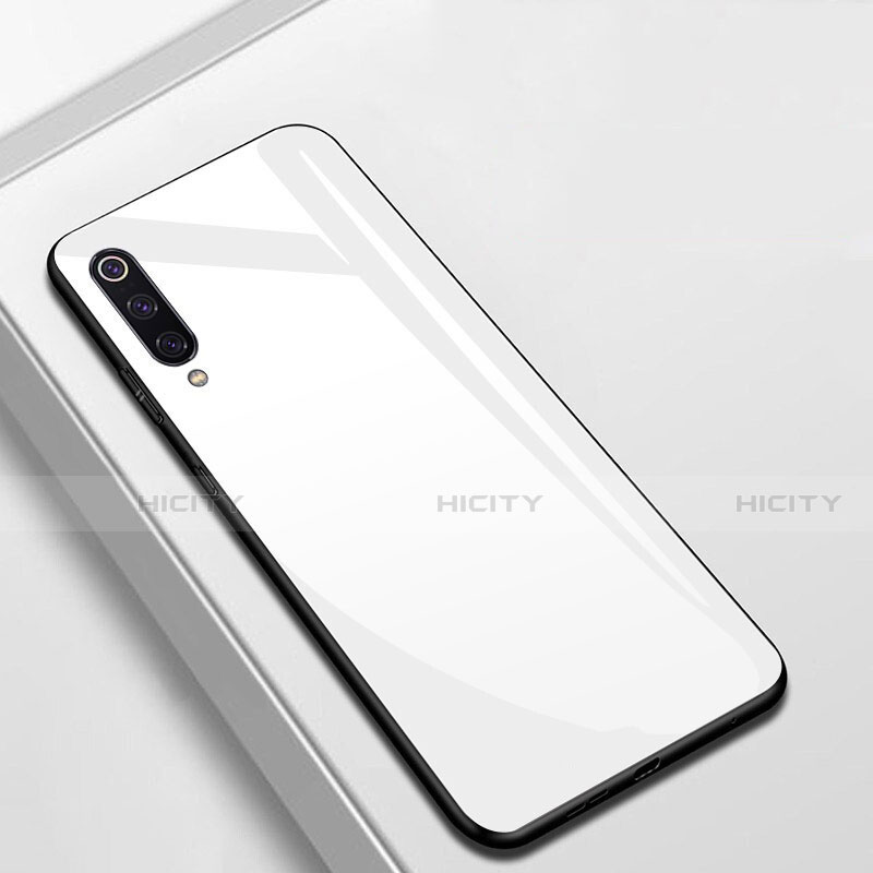 Carcasa Bumper Funda Silicona Espejo para Xiaomi Mi A3 Blanco