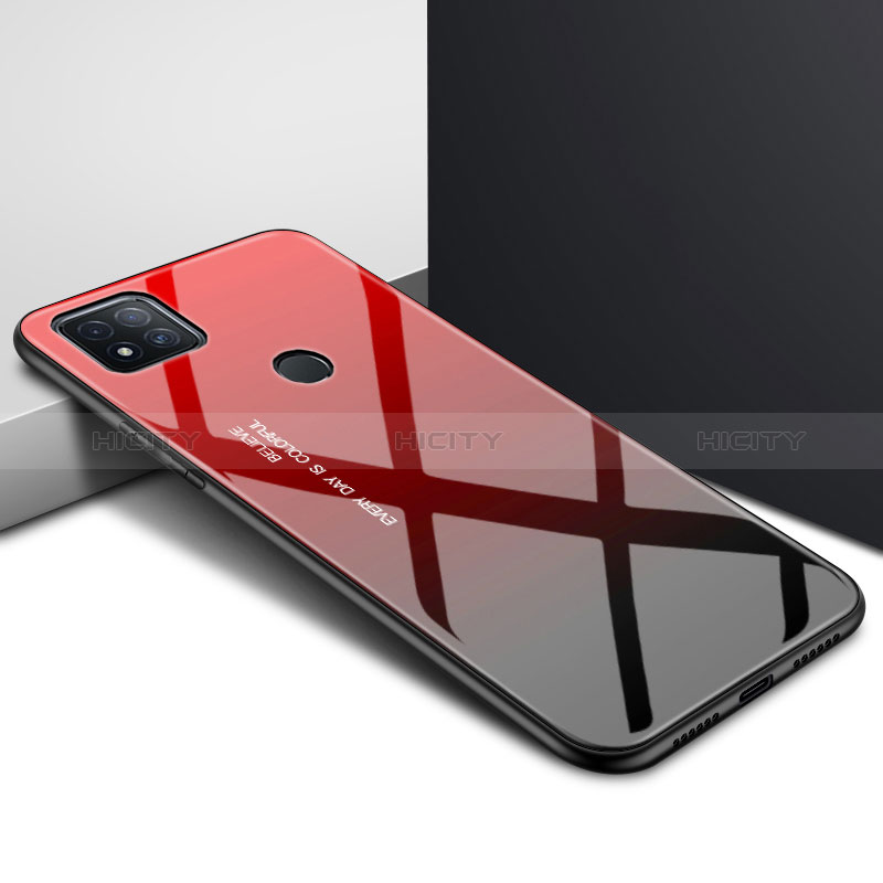 Carcasa Bumper Funda Silicona Espejo para Xiaomi POCO C3 Rojo