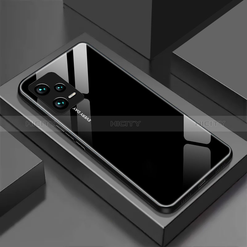 Carcasa Bumper Funda Silicona Espejo para Xiaomi Redmi Note 12 Pro+ Plus 5G Negro
