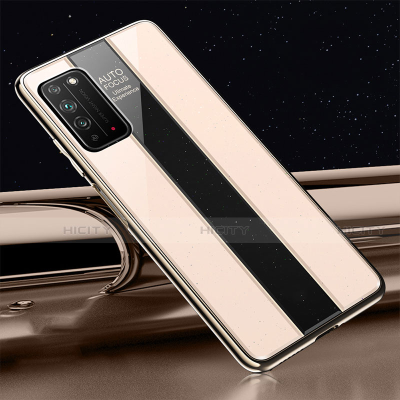 Carcasa Bumper Funda Silicona Espejo T01 para Huawei Honor X10 5G Oro