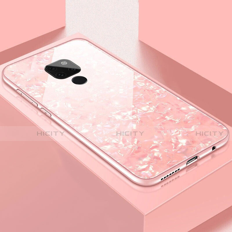 Carcasa Bumper Funda Silicona Espejo T01 para Huawei Mate 20 Rosa