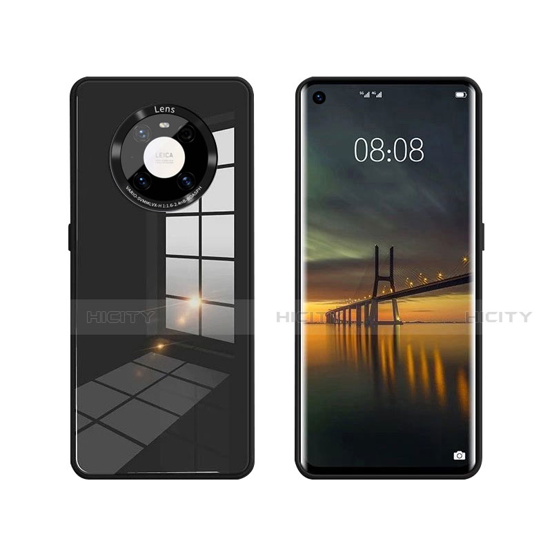 Carcasa Bumper Funda Silicona Espejo T01 para Huawei Mate 40E 4G Negro