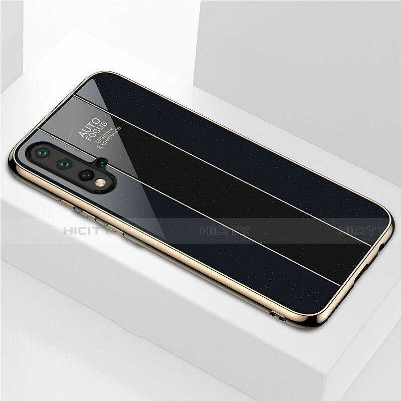 Carcasa Bumper Funda Silicona Espejo T01 para Huawei Nova 5 Negro