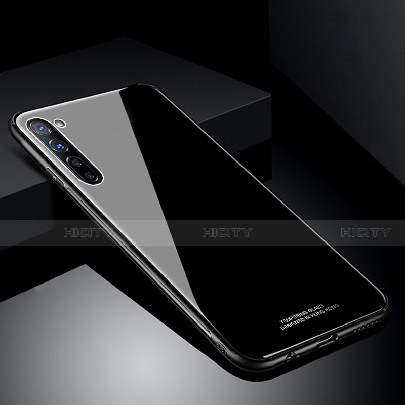 Carcasa Bumper Funda Silicona Espejo T01 para Oppo K7 5G Negro