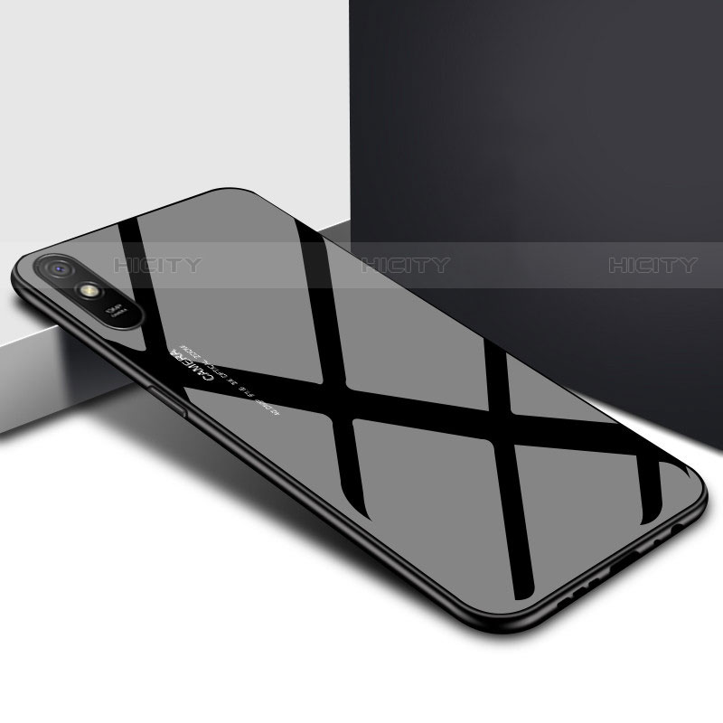 Carcasa Bumper Funda Silicona Espejo T01 para Xiaomi Redmi 9i Negro