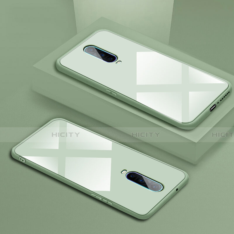 Carcasa Bumper Funda Silicona Espejo T02 para Oppo R17 Pro Verde