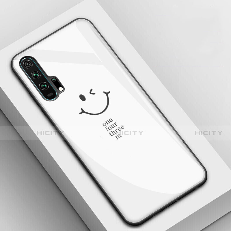 Carcasa Bumper Funda Silicona Espejo T03 para Huawei Honor 20 Pro Blanco