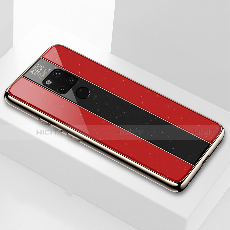 Carcasa Bumper Funda Silicona Espejo T03 para Huawei Mate 20 X 5G Rojo