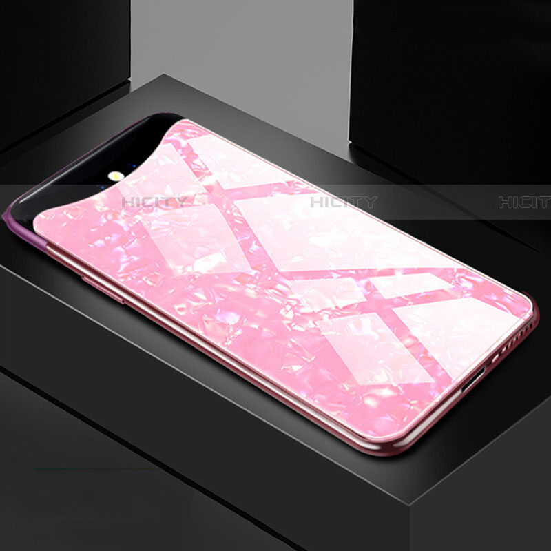 Carcasa Bumper Funda Silicona Espejo T03 para Oppo Find X Super Flash Edition Rosa