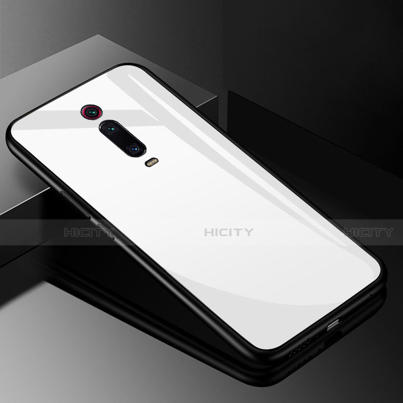 Carcasa Bumper Funda Silicona Espejo T03 para Xiaomi Mi 9T Blanco