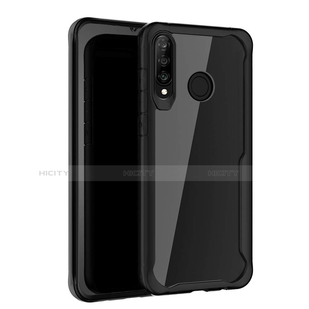 Carcasa Bumper Funda Silicona Espejo Z01 para Huawei Nova 4e Negro