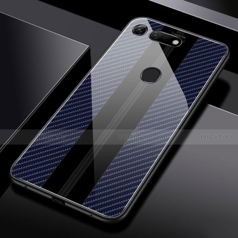 Carcasa Bumper Funda Silicona Espejo Z03 para Huawei Honor View 20 Azul