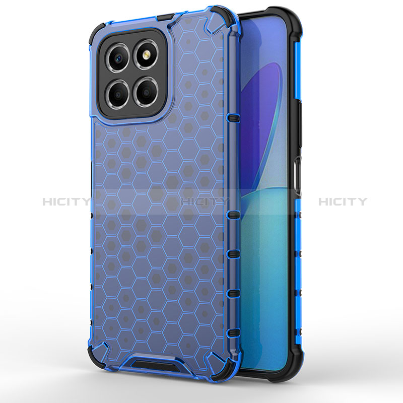 Carcasa Bumper Funda Silicona Transparente 360 Grados AM1 para Huawei Honor 70 Lite 5G Azul