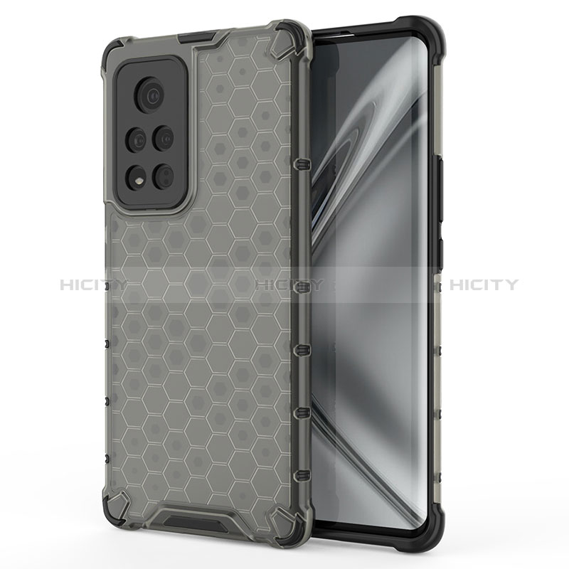 Carcasa Bumper Funda Silicona Transparente 360 Grados AM1 para Huawei Honor V40 5G Negro