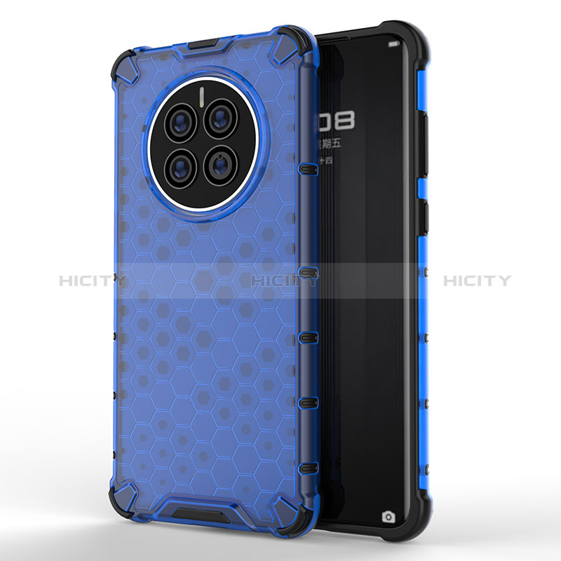 Carcasa Bumper Funda Silicona Transparente 360 Grados AM1 para Huawei Mate 50E Azul