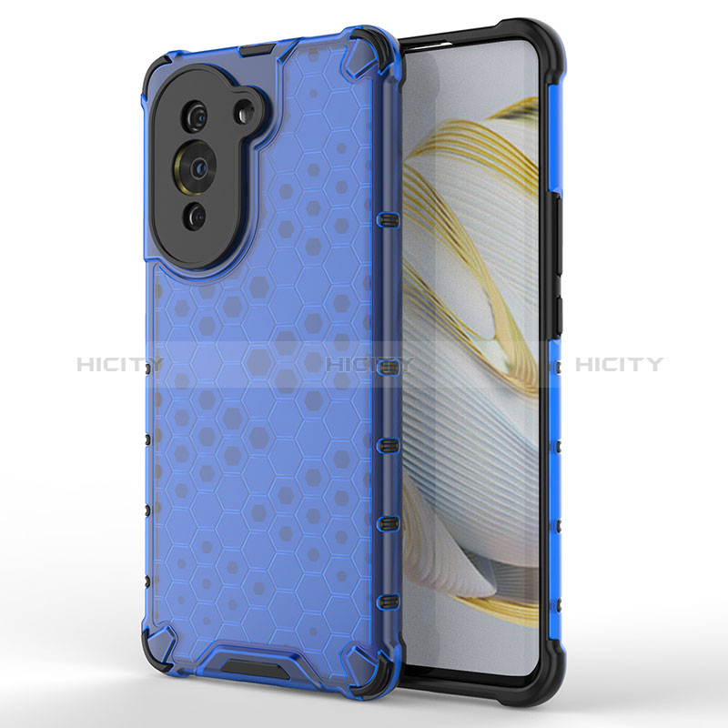 Carcasa Bumper Funda Silicona Transparente 360 Grados AM1 para Huawei Nova 10 Pro Azul