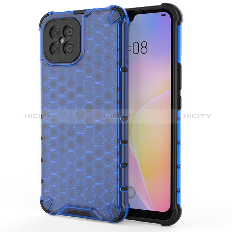 Carcasa Bumper Funda Silicona Transparente 360 Grados AM1 para Huawei Nova 8 SE 4G Azul