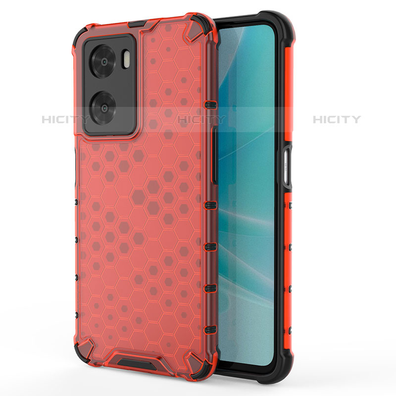 Carcasa Bumper Funda Silicona Transparente 360 Grados AM1 para OnePlus Nord N20 SE Rojo