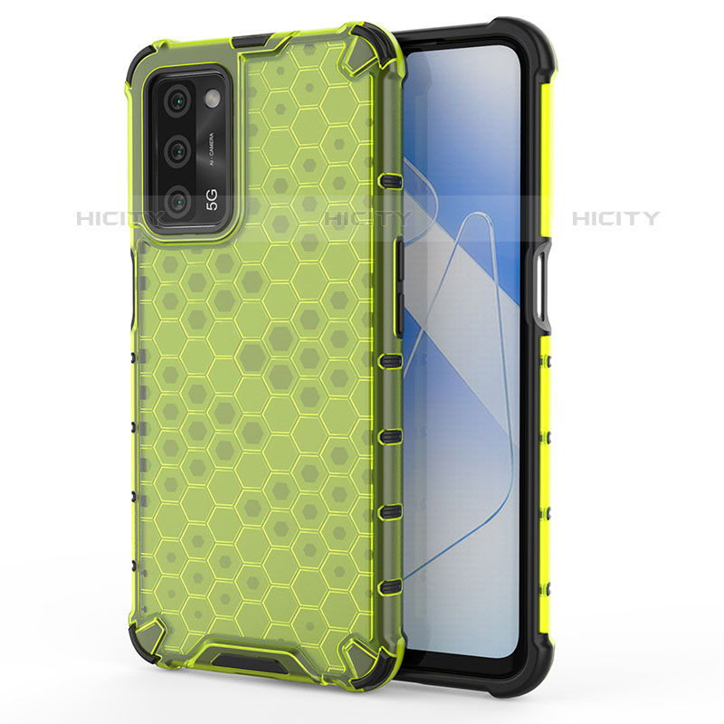 Carcasa Bumper Funda Silicona Transparente 360 Grados AM1 para Oppo A53s 5G Verde