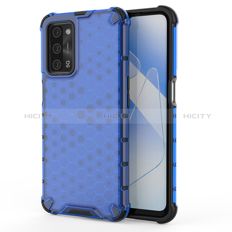 Carcasa Bumper Funda Silicona Transparente 360 Grados AM1 para Oppo A56 5G Azul