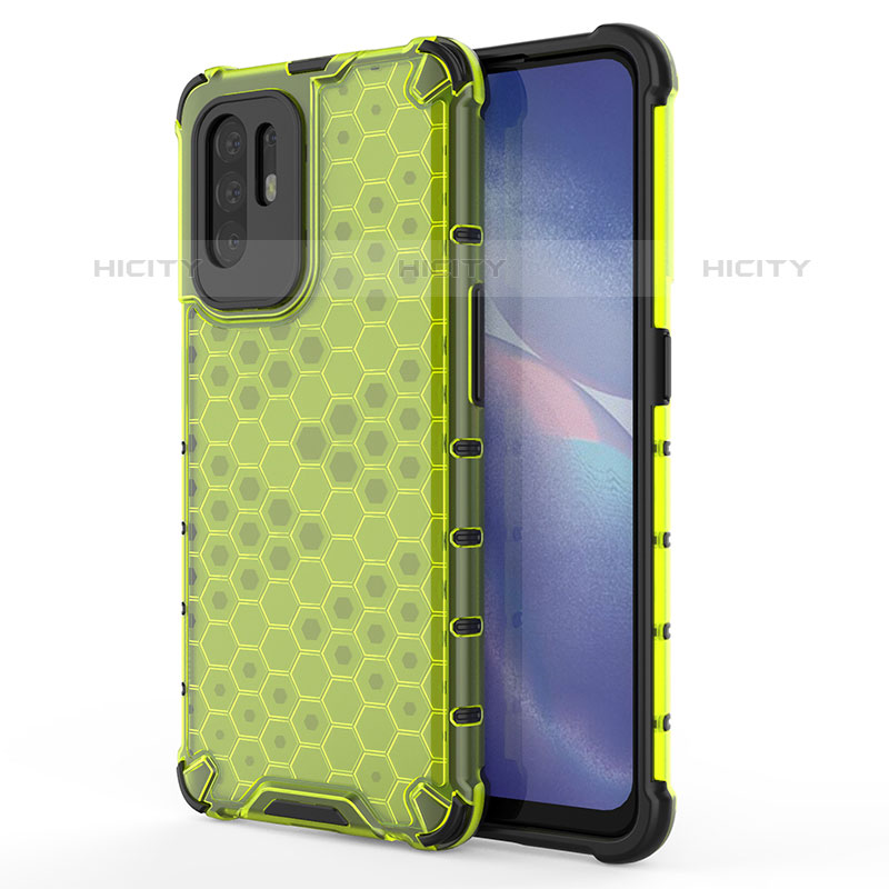 Carcasa Bumper Funda Silicona Transparente 360 Grados AM1 para Oppo A95 5G Verde