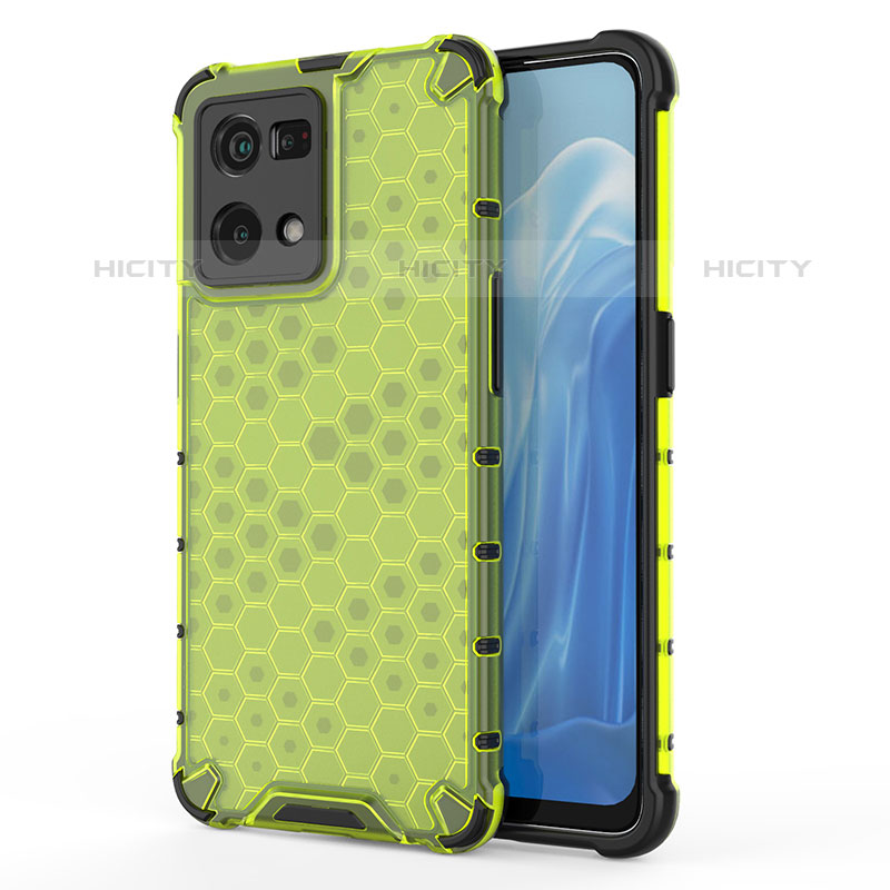 Carcasa Bumper Funda Silicona Transparente 360 Grados AM1 para Oppo F21 Pro 4G Verde