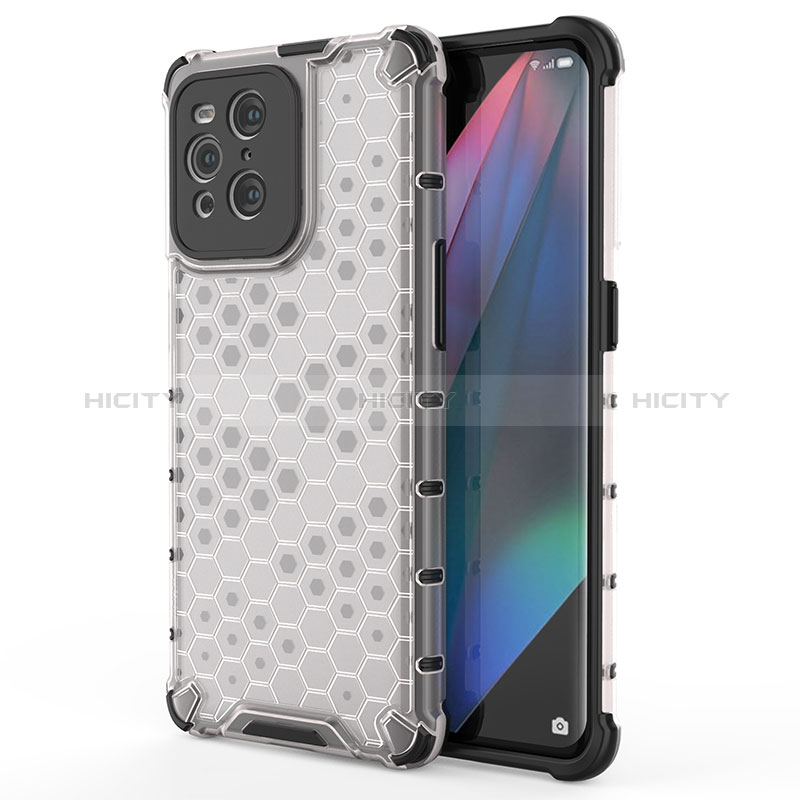 Carcasa Bumper Funda Silicona Transparente 360 Grados AM1 para Oppo Find X3 5G