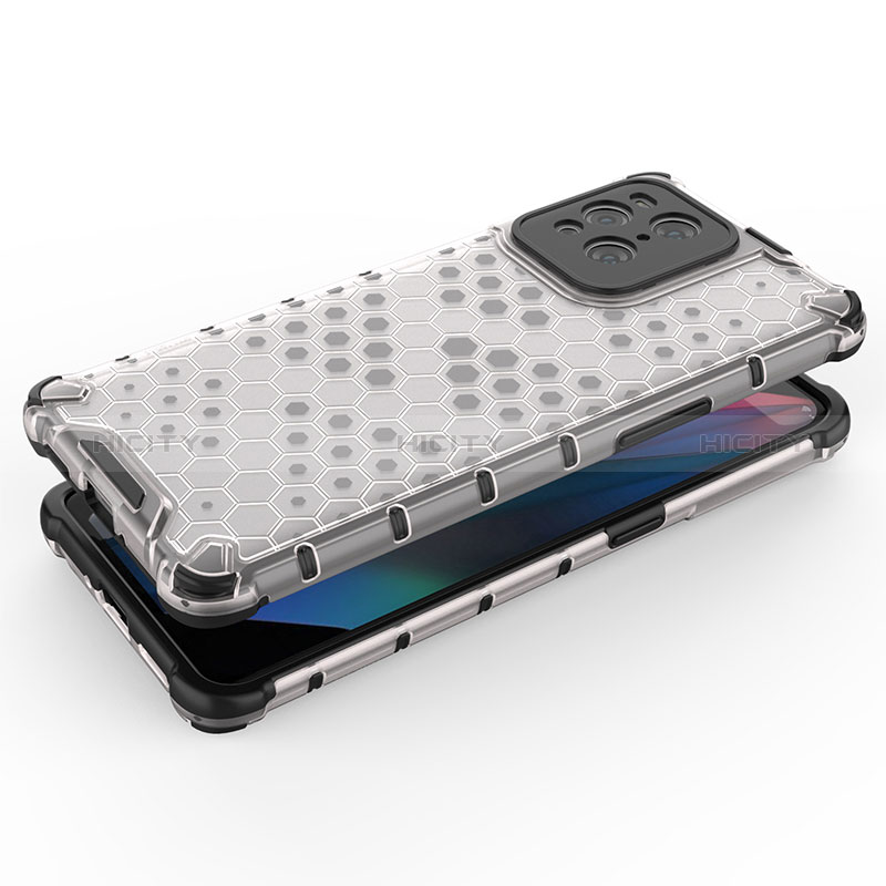 Carcasa Bumper Funda Silicona Transparente 360 Grados AM1 para Oppo Find X3 5G