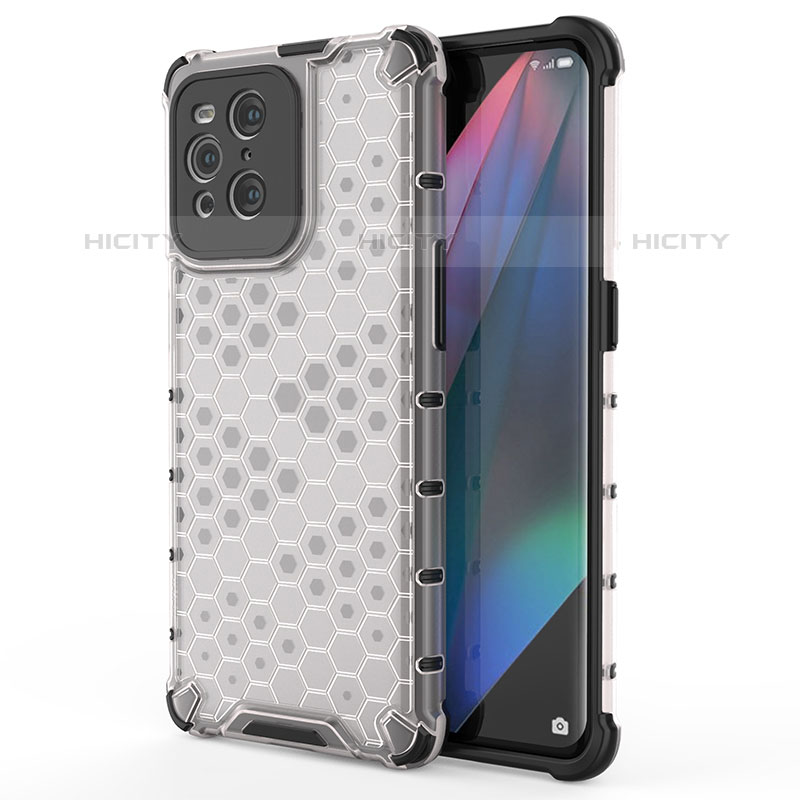 Carcasa Bumper Funda Silicona Transparente 360 Grados AM1 para Oppo Find X3 Pro 5G