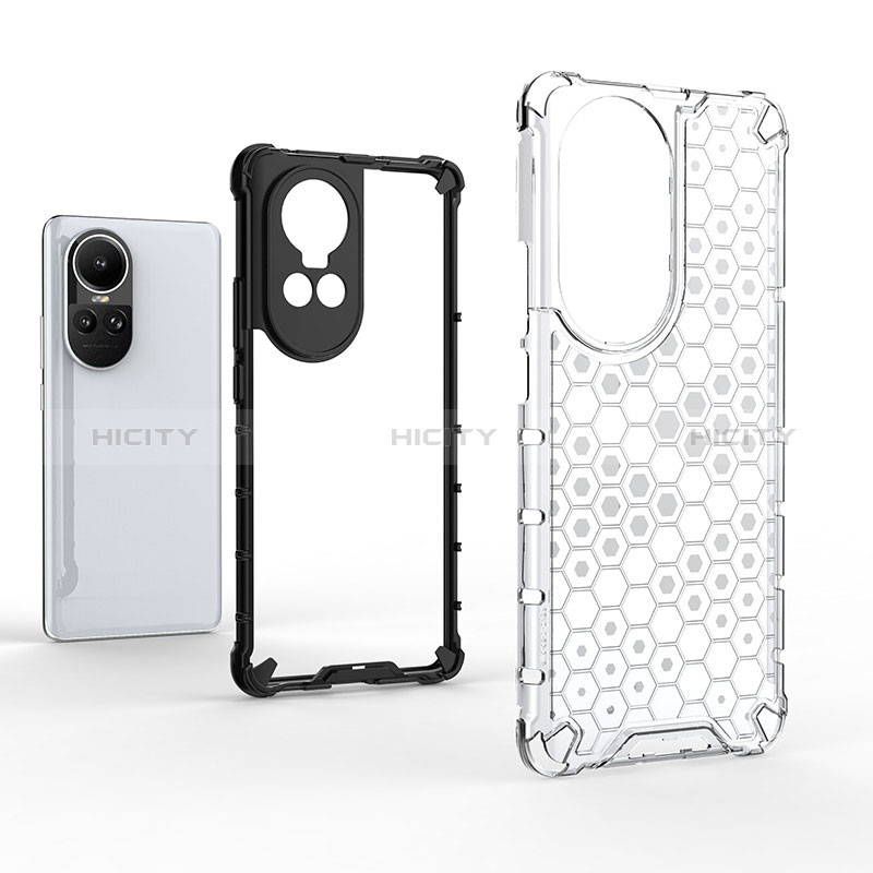 Carcasa Bumper Funda Silicona Transparente 360 Grados AM1 para Oppo Reno10 5G