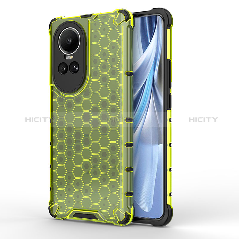 Carcasa Bumper Funda Silicona Transparente 360 Grados AM1 para Oppo Reno10 Pro 5G Verde